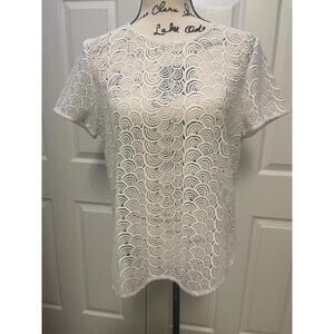 Diane von Furstenberg Lace Eyelet Top